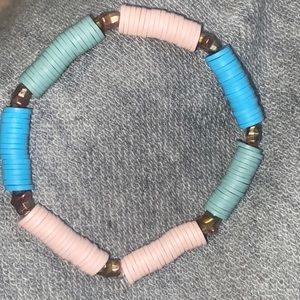 Teal,pink,blue bracelet
